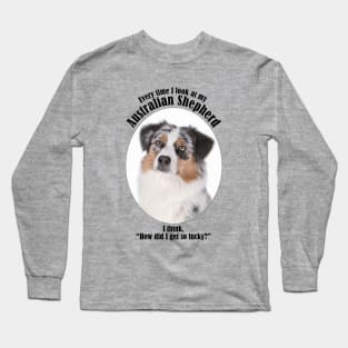 Lucky Australian Shepherd Long Sleeve T-Shirt